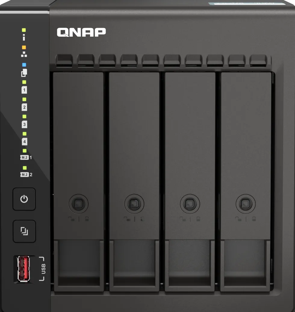 QNAP TS-453E - NAS-server - 4 fack - SATA 6Gb/s - RAID 0, 1, 5,