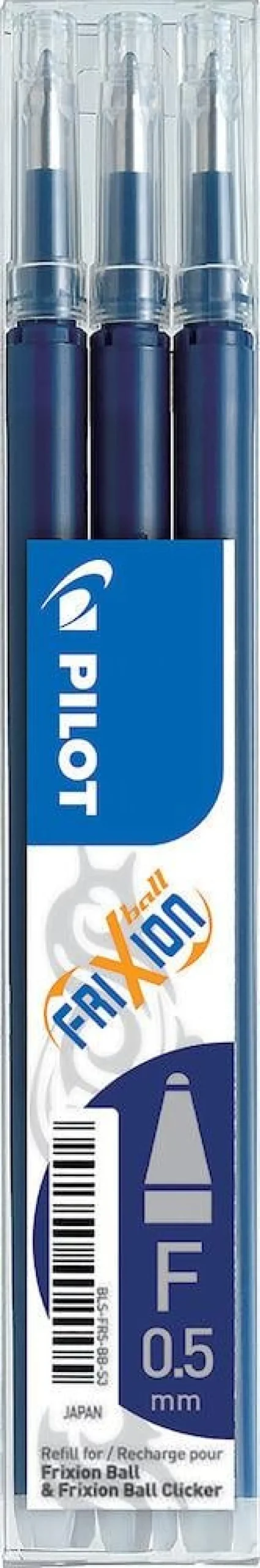 Refill PILOT Frixion 0,5mm svartblå 3/fp