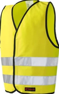Reflexväst Barn med Kardborre XXS gul