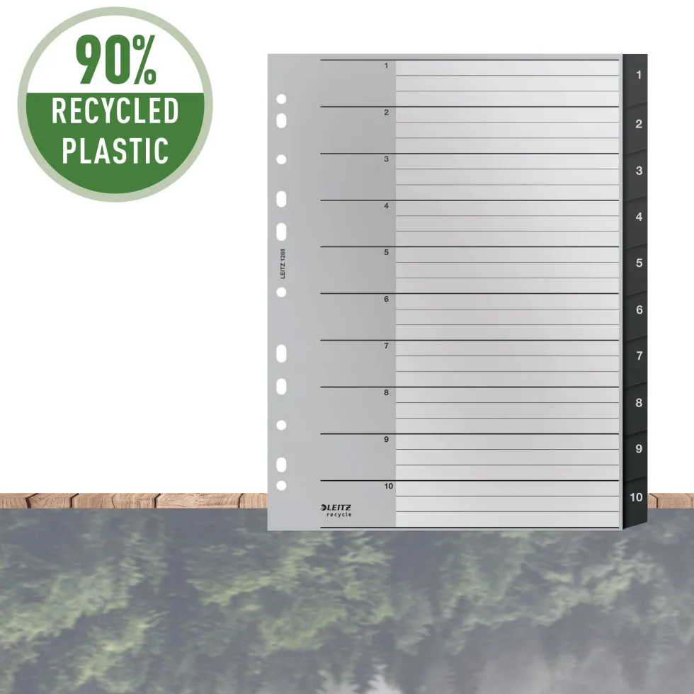 Register Leitz Recycle 1-10 A4 PP