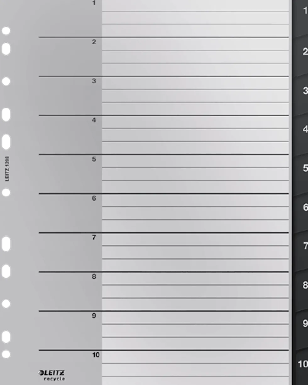 Register Leitz Recycle 1-10 A4 PP