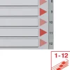 Register PP A4 1-12 grå
