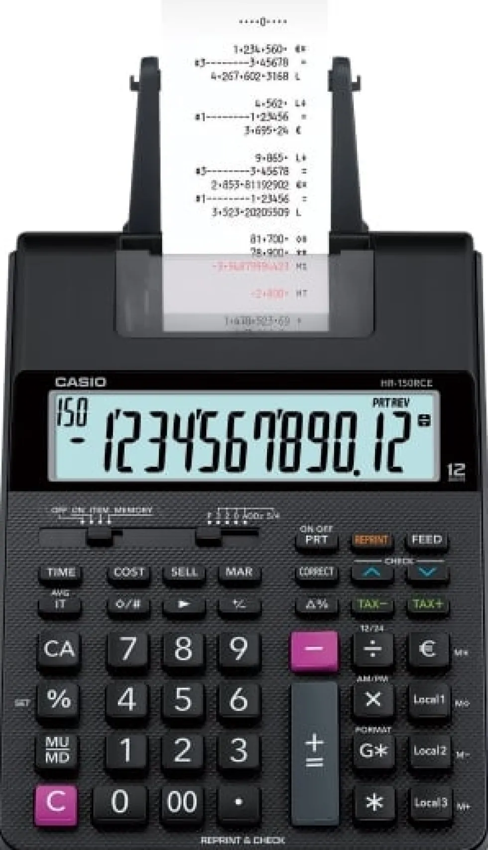 Remsräknare CASIO HR-150RCE