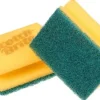 Rengöringssvamp ScotchBrite Grön, slipmedel, 70x150mm, 10/fp