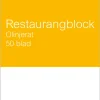 Restaurangblock 50bl olinj