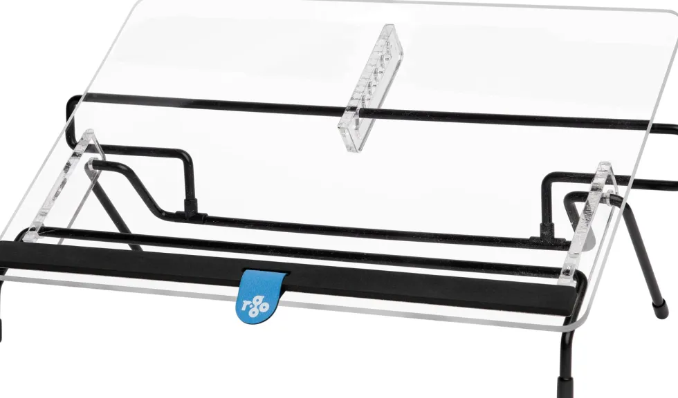 R-Go Flex Read Document Holder, medium, adjustable, transpar