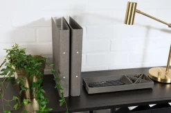 Ringpärm Bigso canvas grå