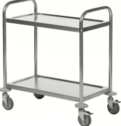 Rostfritt rullbord 2 plan