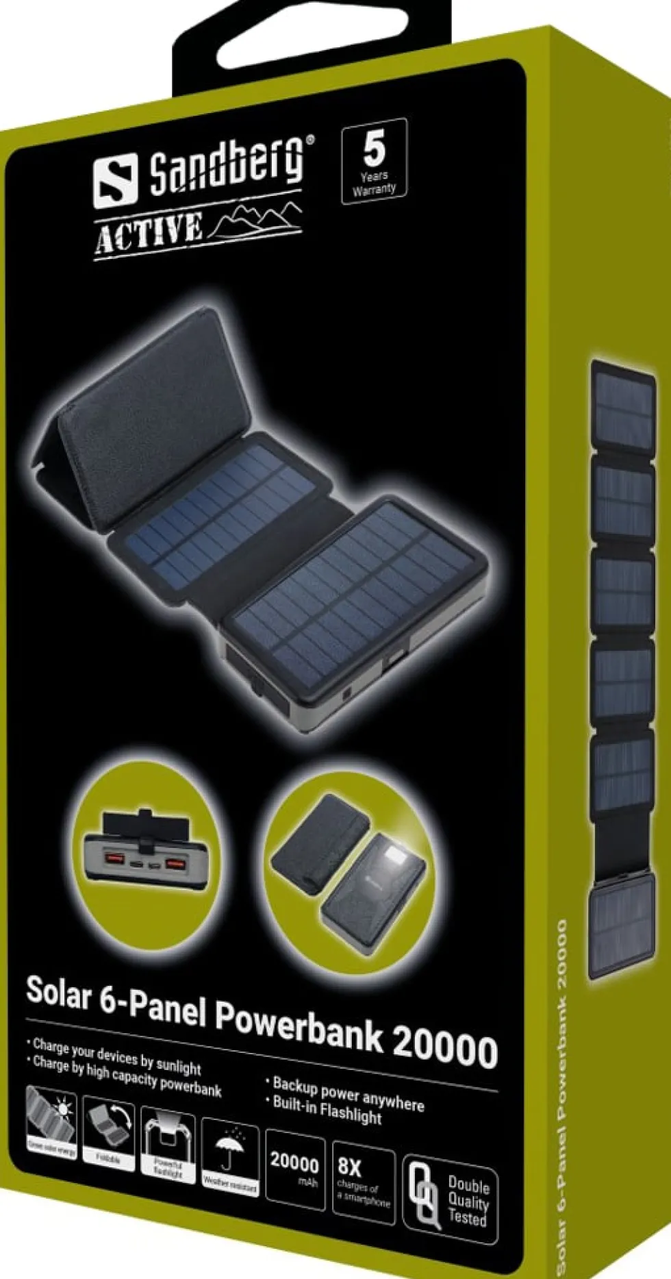 Sandberg Solar 6-Panel Powerbank 20000