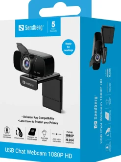 Sandberg USB Chat Webcam 1080P HD