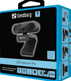 Sandberg USB Webcam Pro, Black