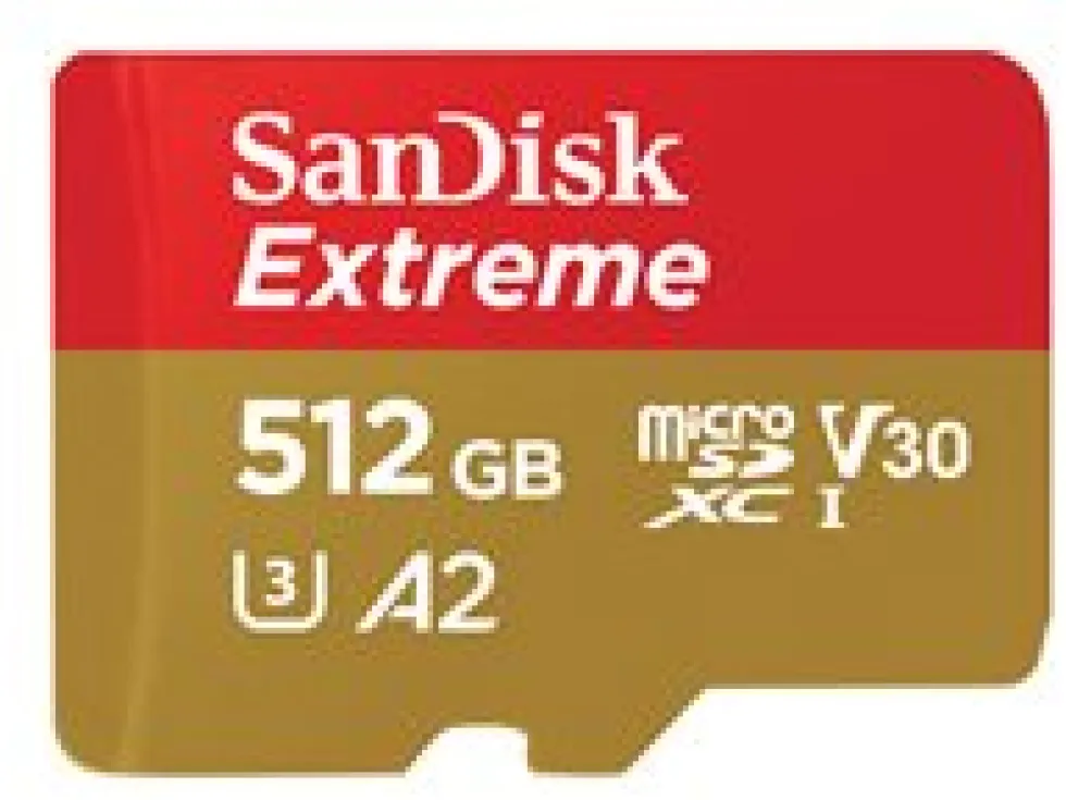 SanDisk Extreme - Flash-minneskort (microSDXC till SD-adapter