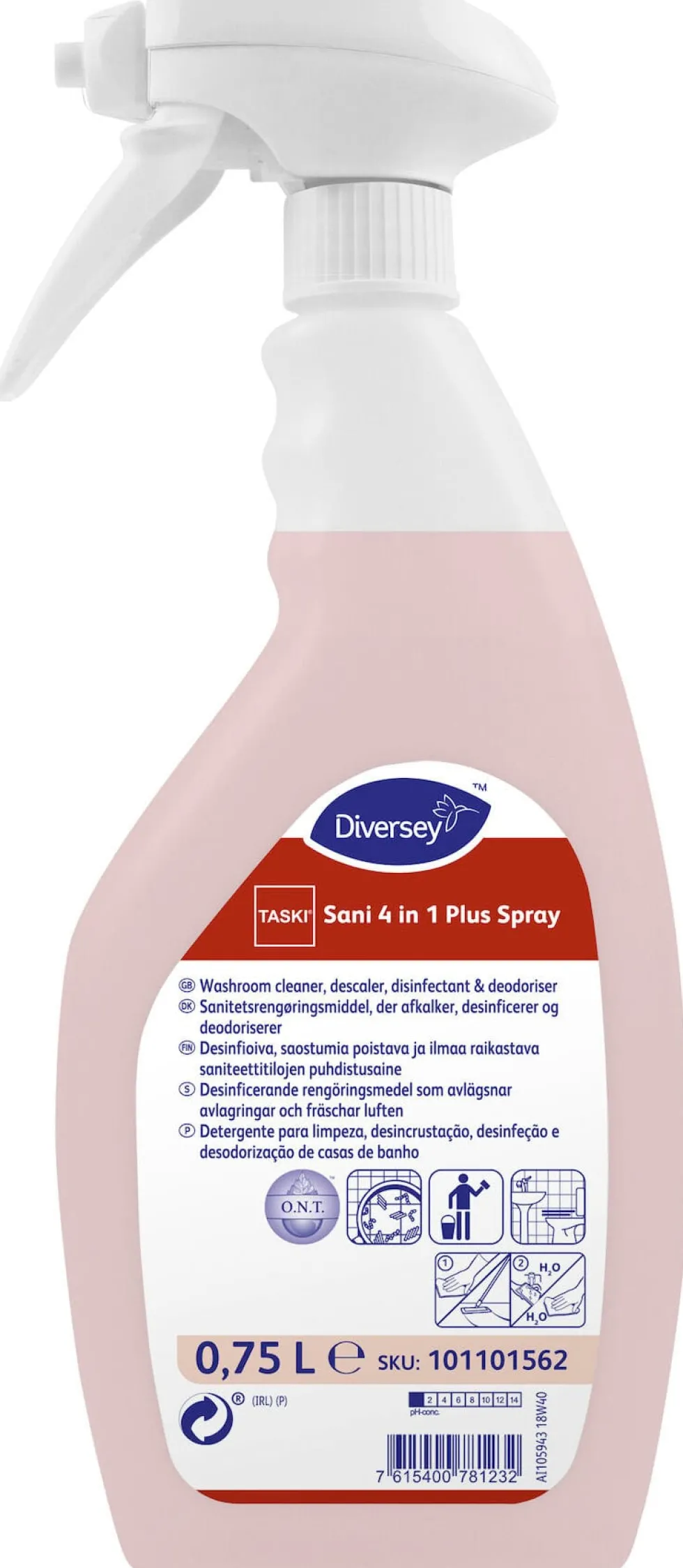 Sanitetsrent TASKI Sani 4in1+spray 750ml