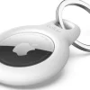 Secure Holder with Keyring - White