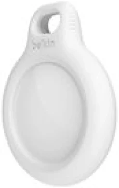 Secure Holder with Keyring - White
