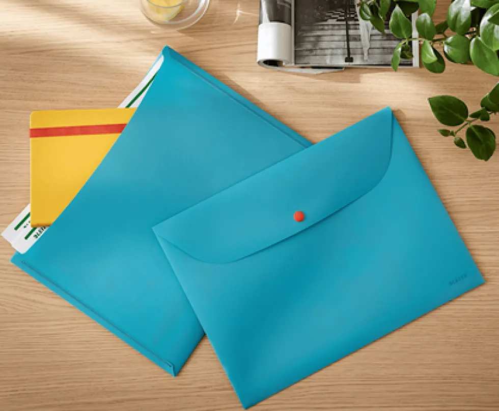 Sekretessficka Leitz Cosy A4 PP Grå, 3st