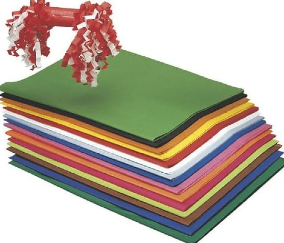 Silkespapper 50x70cm vit 25 ark/fp