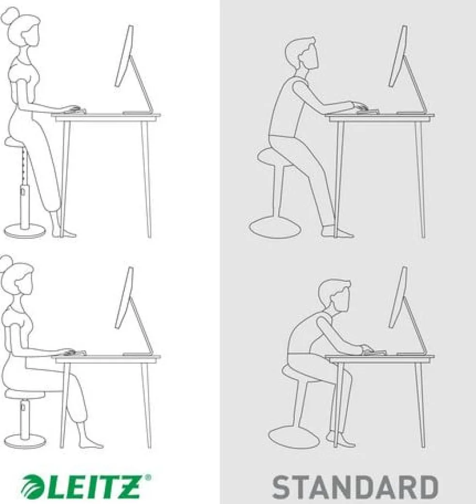 Sitta-Stå Balansstol LEITZ Ergo Cosy Grå