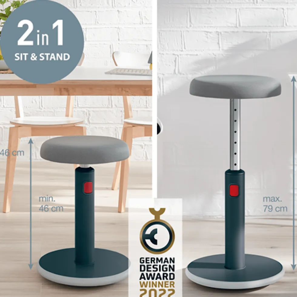 Sitta-Stå Balansstol LEITZ Ergo Cosy Grå