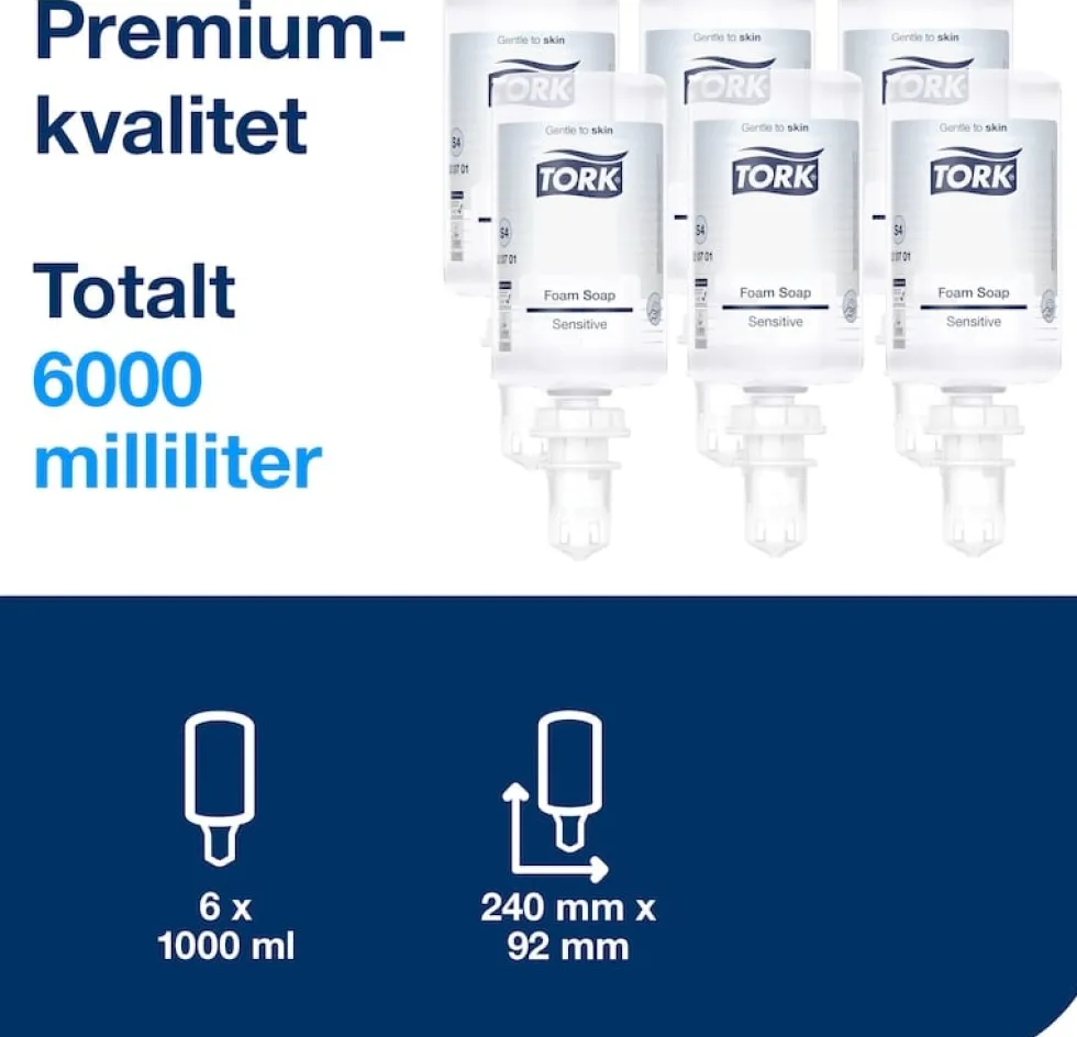 Skumtvål TORK Extra Mild S4, 1L