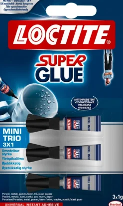 Snabblim Loctite superlim Mini Trio Universal 1g (3)