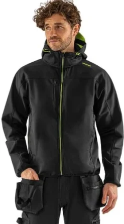 Softshelljacka FRISTADS 4655 sv/gul M
