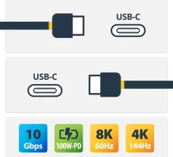 StarTech 50 cm USB C-kabel 10 Gbit/s - USB 3.1/3.2 Gen 2 Type-C