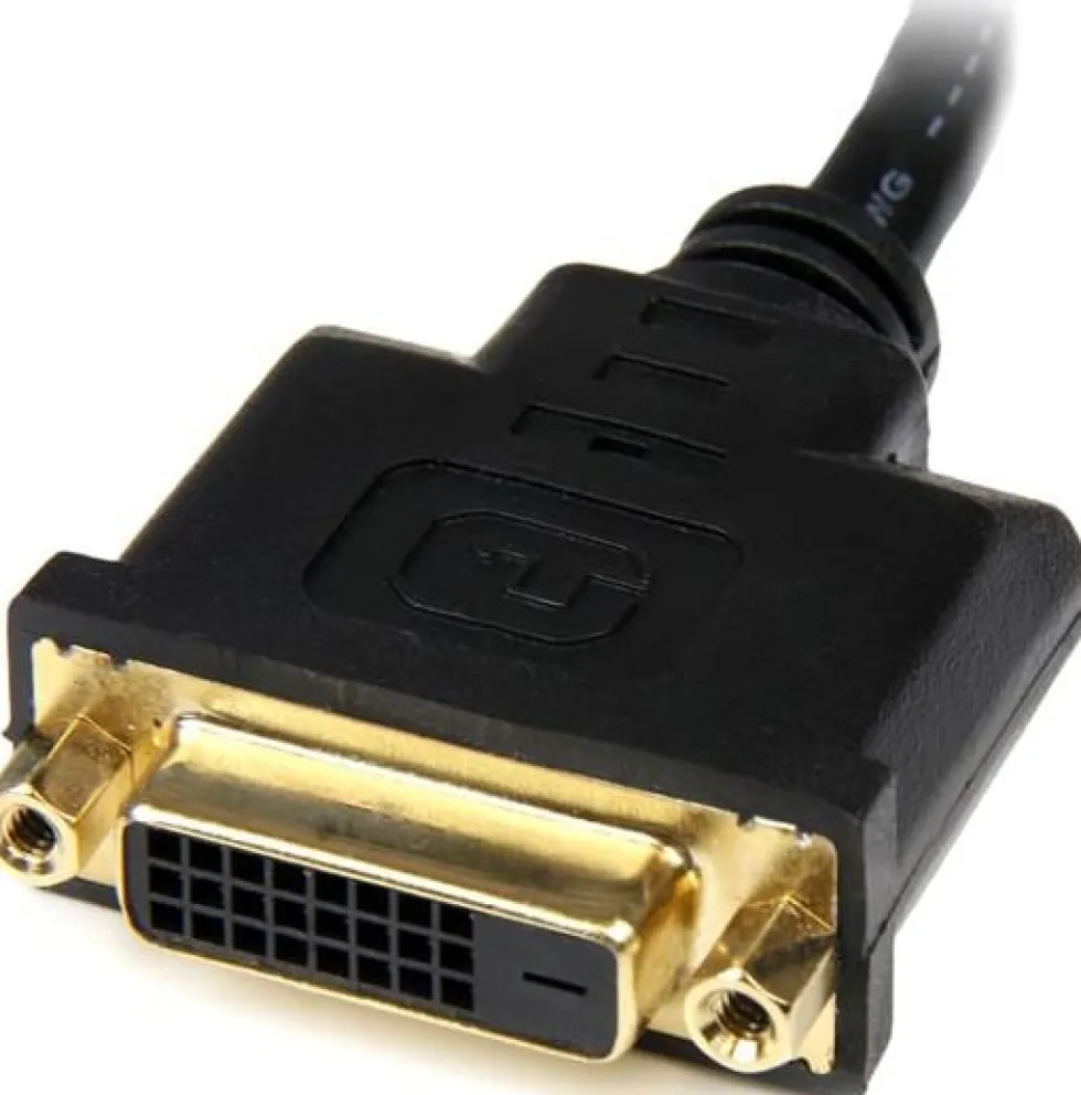 StarTech.com 20 cm HDMI till DVI-D-videokabeladapter - HDMI-hane