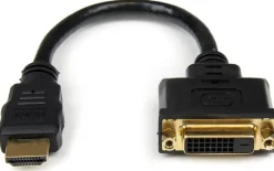 StarTech.com 20 cm HDMI till DVI-D-videokabeladapter - HDMI-hane
