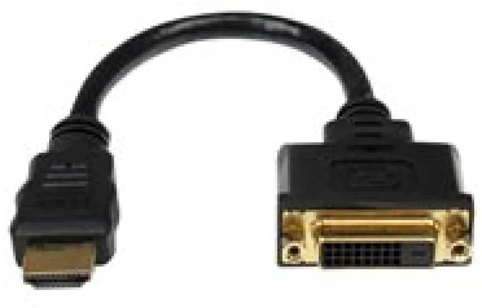 StarTech.com 20 cm HDMI till DVI-D-videokabeladapter - HDMI-hane