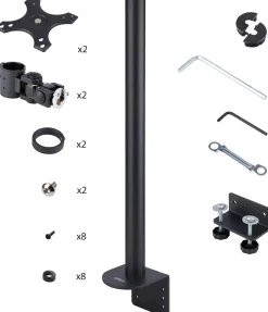 StarTech.com Desk Mount For 2x Vertically Stacked Monitors, Dual