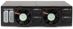 StarTech.com Flyttbart bakpanelställ med 4 fack för 2,5"