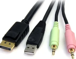 StarTech.com 6ft 4-in-1 USB DisplayPort® KVM Switch Cable w/