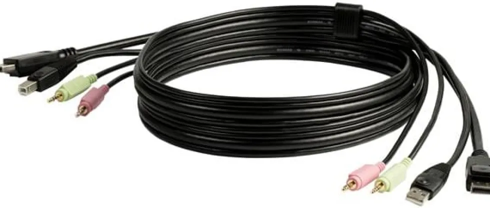 StarTech.com 6ft 4-in-1 USB DisplayPort® KVM Switch Cable w/