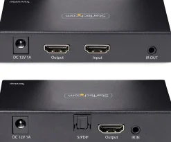 StarTech.com 4K HDMI Extender Over CAT5/CAT6 Cable, 4K 60Hz HDR