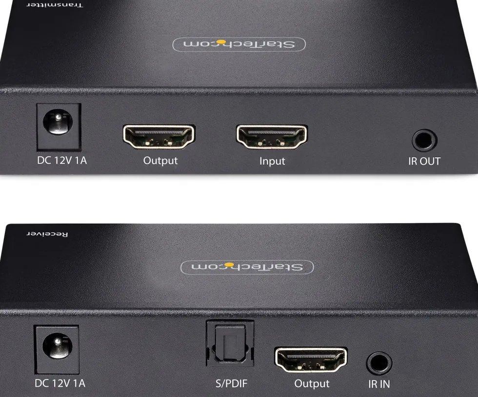 StarTech.com 4K HDMI Extender Over CAT5/CAT6 Cable, 4K 60Hz HDR