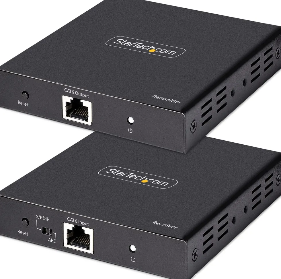 StarTech.com 4K HDMI Extender Over CAT5/CAT6 Cable, 4K 60Hz HDR