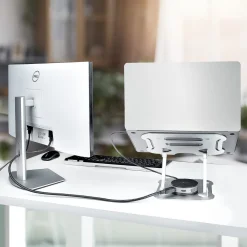 StarTech.com Laptop Stand for Desk, Ergonomic Laptop Stand