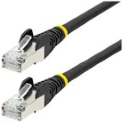StarTech.com 1.5m CAT6a Ethernet Cable - Black - Low Smoke Zero