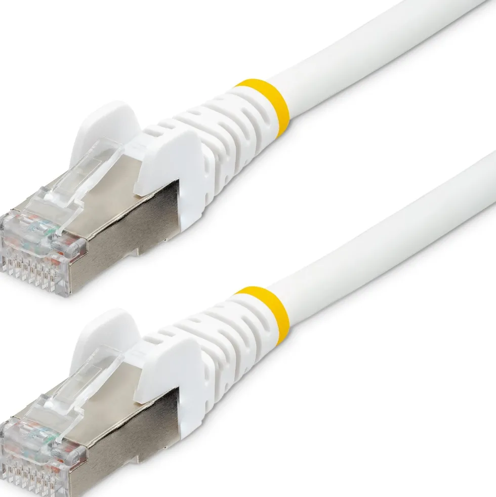 StarTech.com 3m CAT6a Ethernet Cable - White - Low Smoke Zero