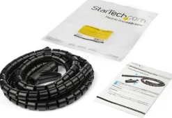 StarTech.com 1.5m (4.9ft) Cable Management Sleeve - Spiral - 1"