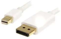 StarTech.com 1m 3 ft White Mini DisplayPort to DisplayPort 1.2