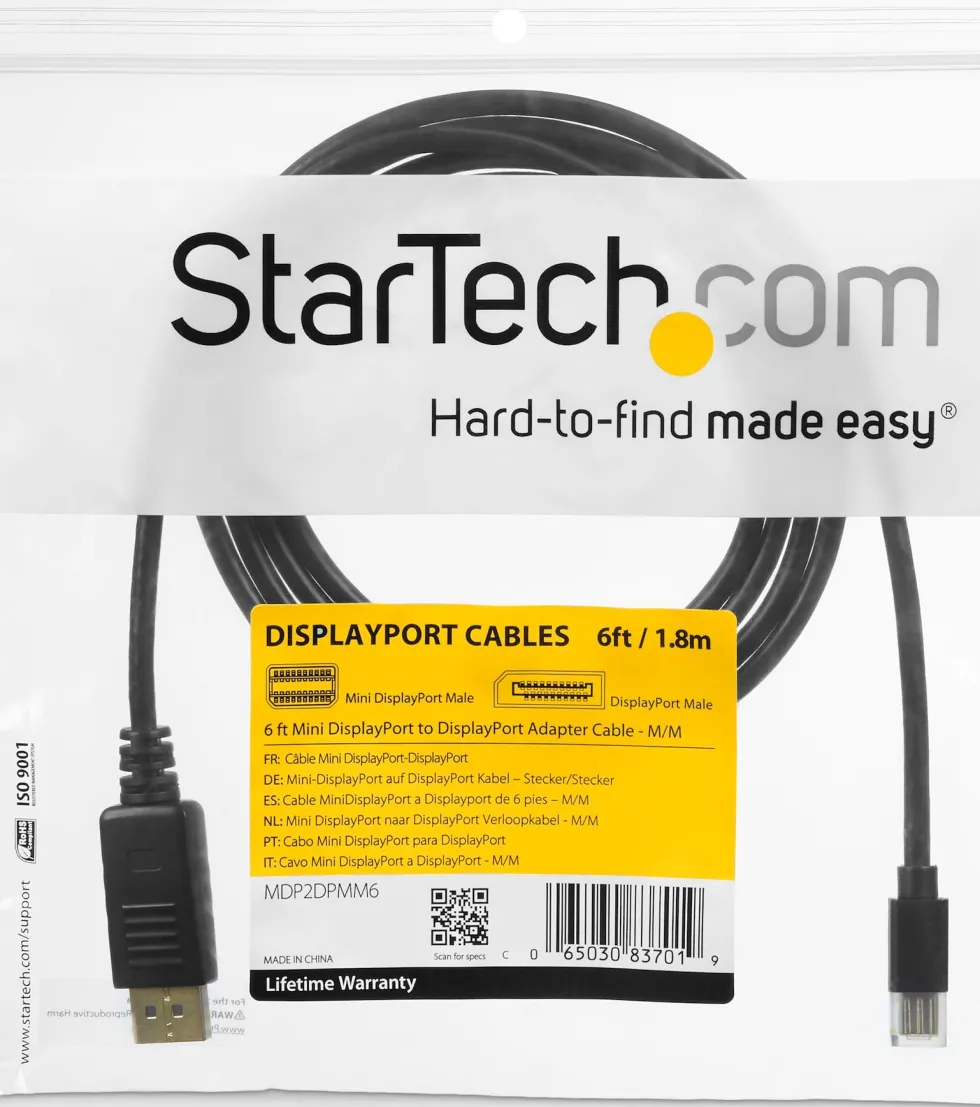 StarTech.com 3 m Mini DisplayPort till DisplayPort