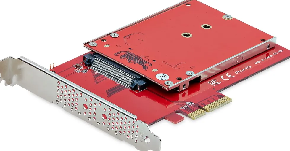 StarTech.com M.2 to U.3 Adapter, For M.2 NVMe SSDs, PCIe M.2