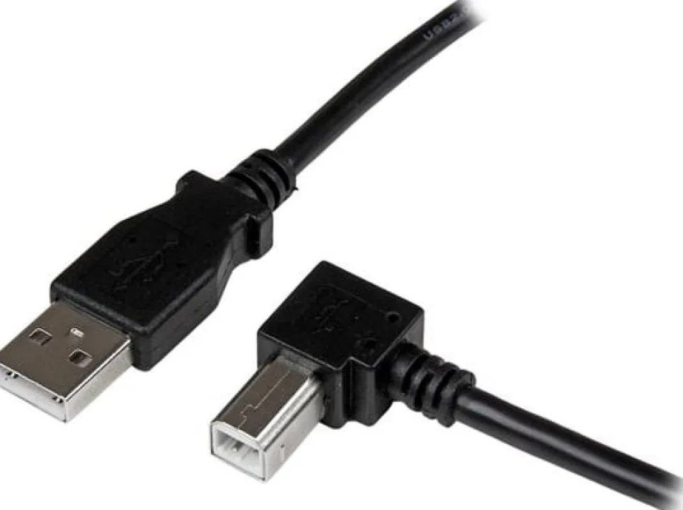 StarTech.com 3m USB 2.0 A to Right Angle B Cable Cord - 3 m USB