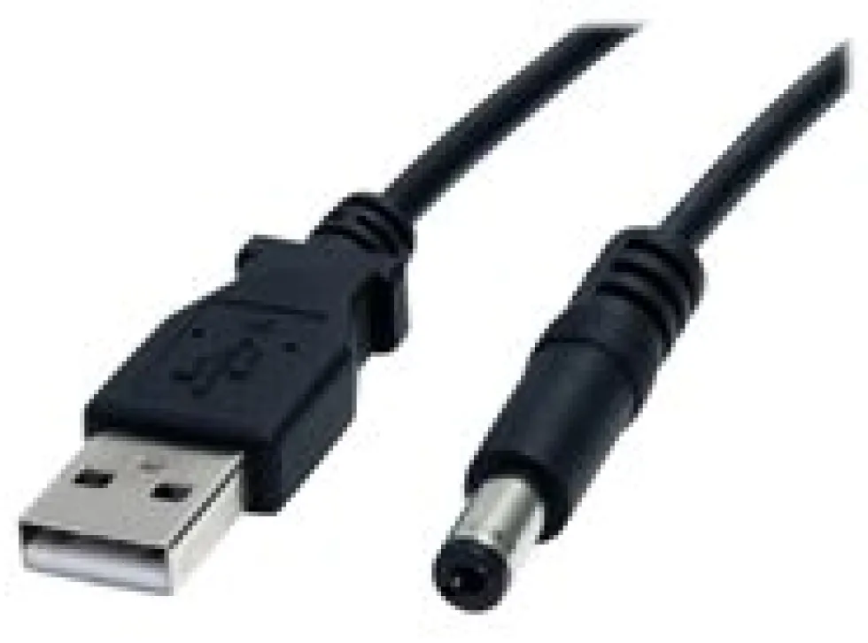 StarTech.com 2m USB to Type M Barrel Cable - USB to 5.5mm 5V DC