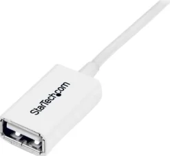 StarTech.com 3m White USB 2.0 Extension Cable Cord - A to A