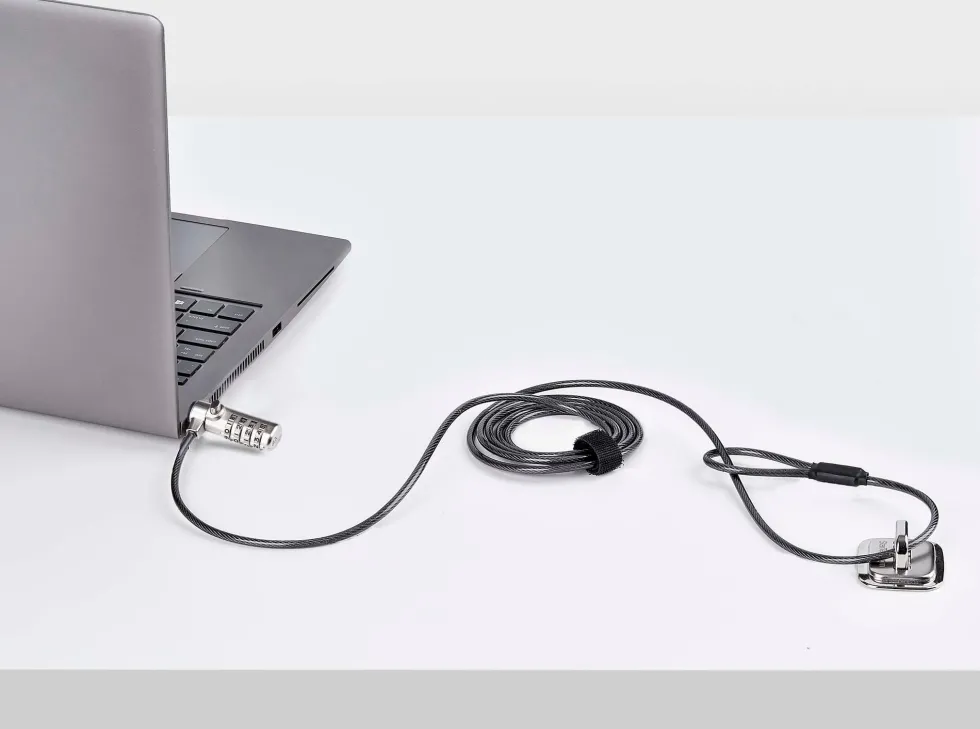 StarTech.com Nano Slot Compatible 6.6ft (2m) Cable Lock, Laptop
