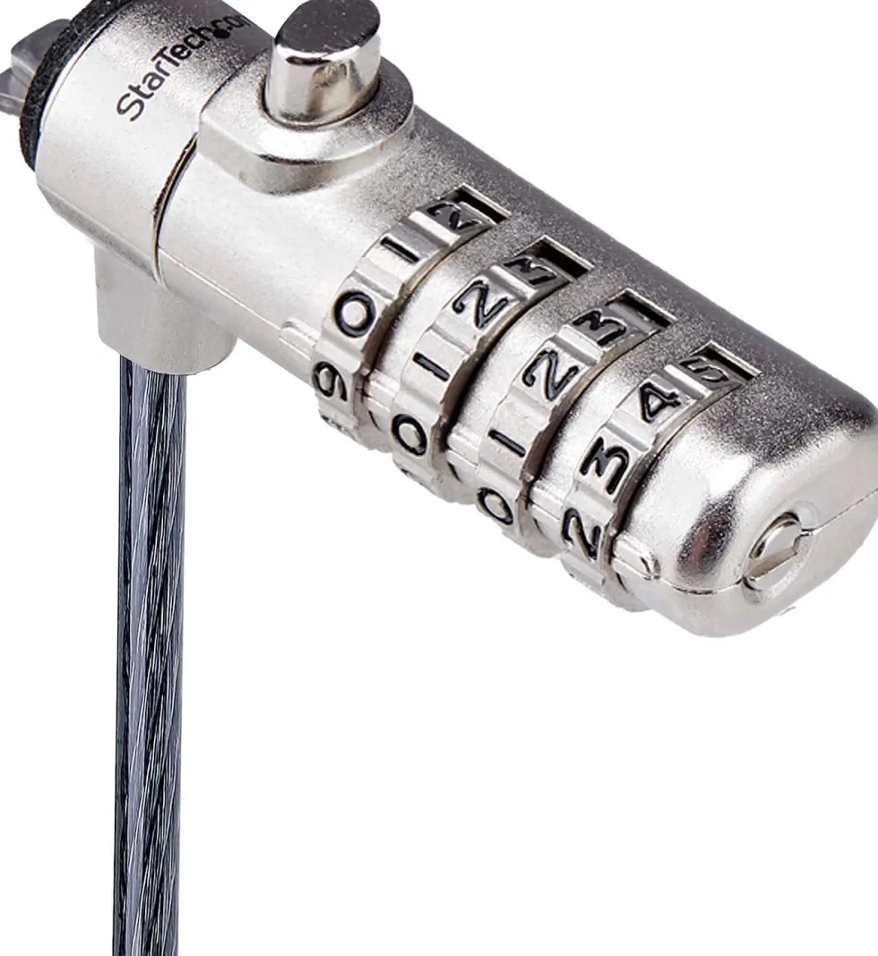 StarTech.com Nano Slot Compatible 6.6ft (2m) Cable Lock, Laptop