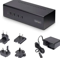 StarTech.com 4-Port Dual-Monitor DisplayPort KVM Switch, 4K